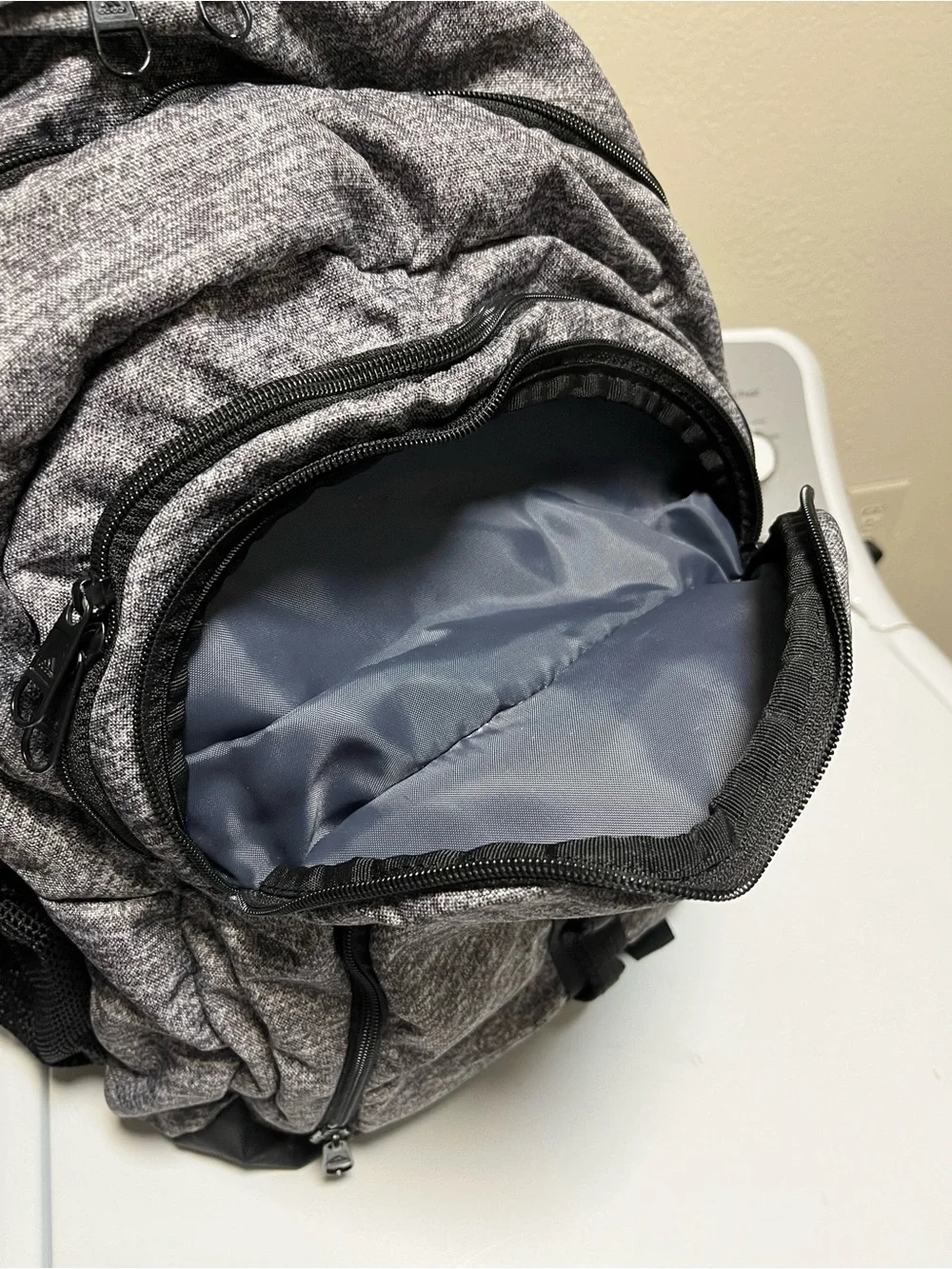 adidas Heather Gray and Black Men's Backpack